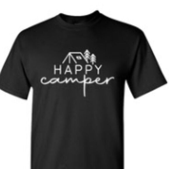 Happy Camper T Shirt - Picture 1 of 1